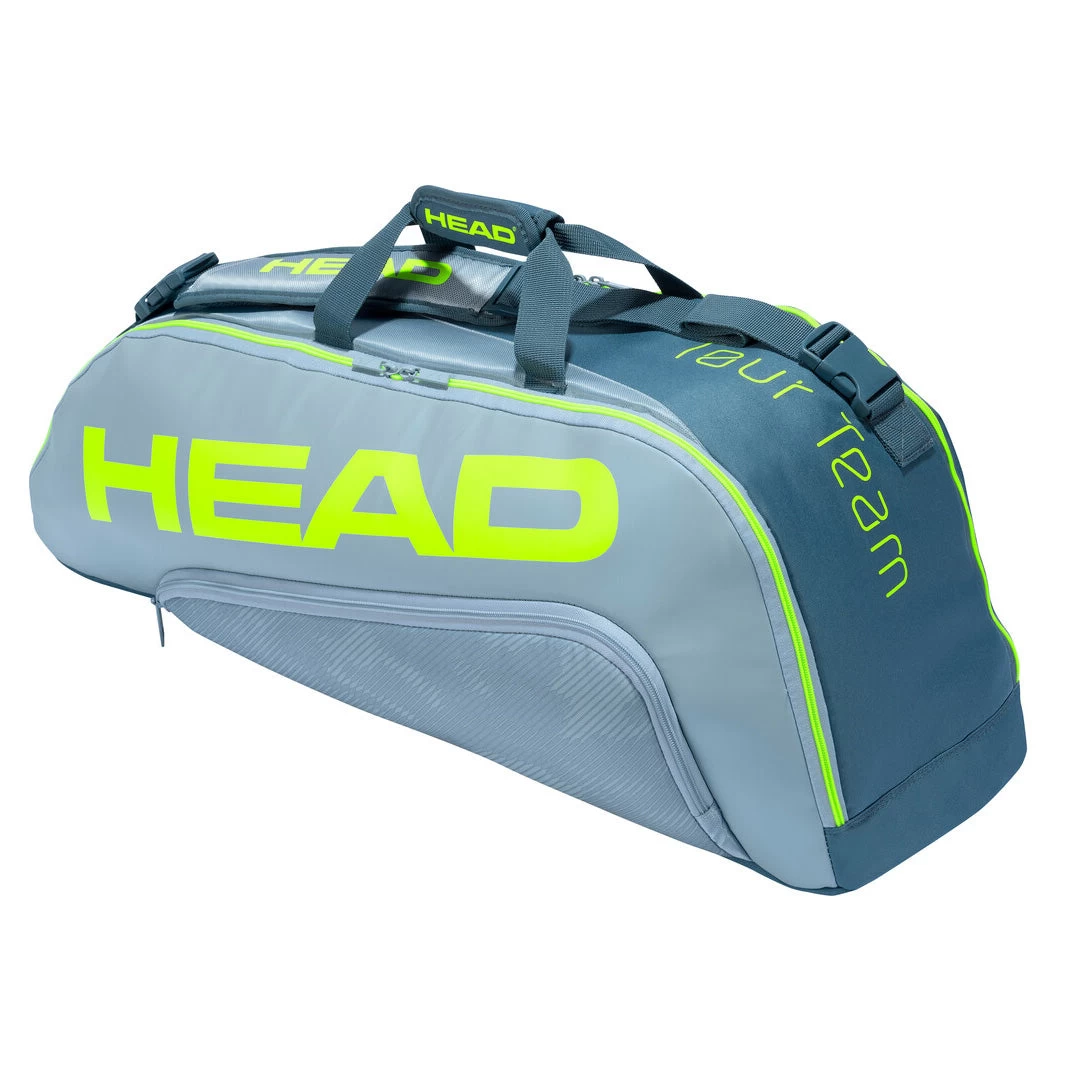 Head Tour Team Extreme Combi 6 Pack Racquet Bag (Yellow/Grey) 1 Head Tour Team Extreme Combi 6 Pack Racquet Bag (Yellow/Grey)