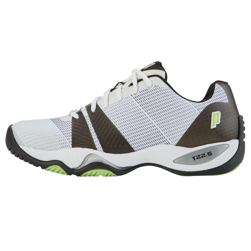 Prince T22.5 Men's Tennis Shoe (White/Green/Black) 3 Prince T22.5 Men's Tennis Shoe (White/Green/Black) - Image 3