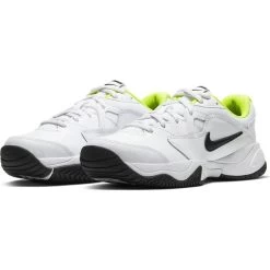 Nike Court Lite 2 Junior Tennis Shoe (White/Black/Green) -Sports Gear Sales Store CD0440 104 PHCFH001 1000
