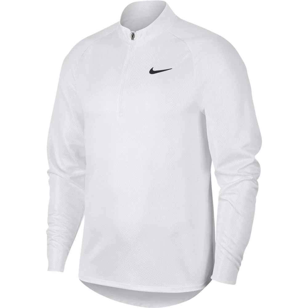 Nike Men's Court Challenger Long Sleeve Top (White/Black) 6 Nike Men's Court Challenger Long Sleeve Top (White/Black) - Image 6