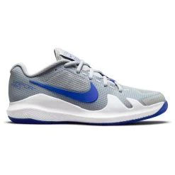 Nike Vapor Pro Junior Tennis Shoe (Grey/White)