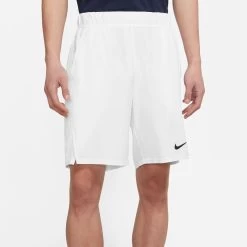 Nike Men's Dri-FIT Victory 9-Inch Shorts (White/Black)