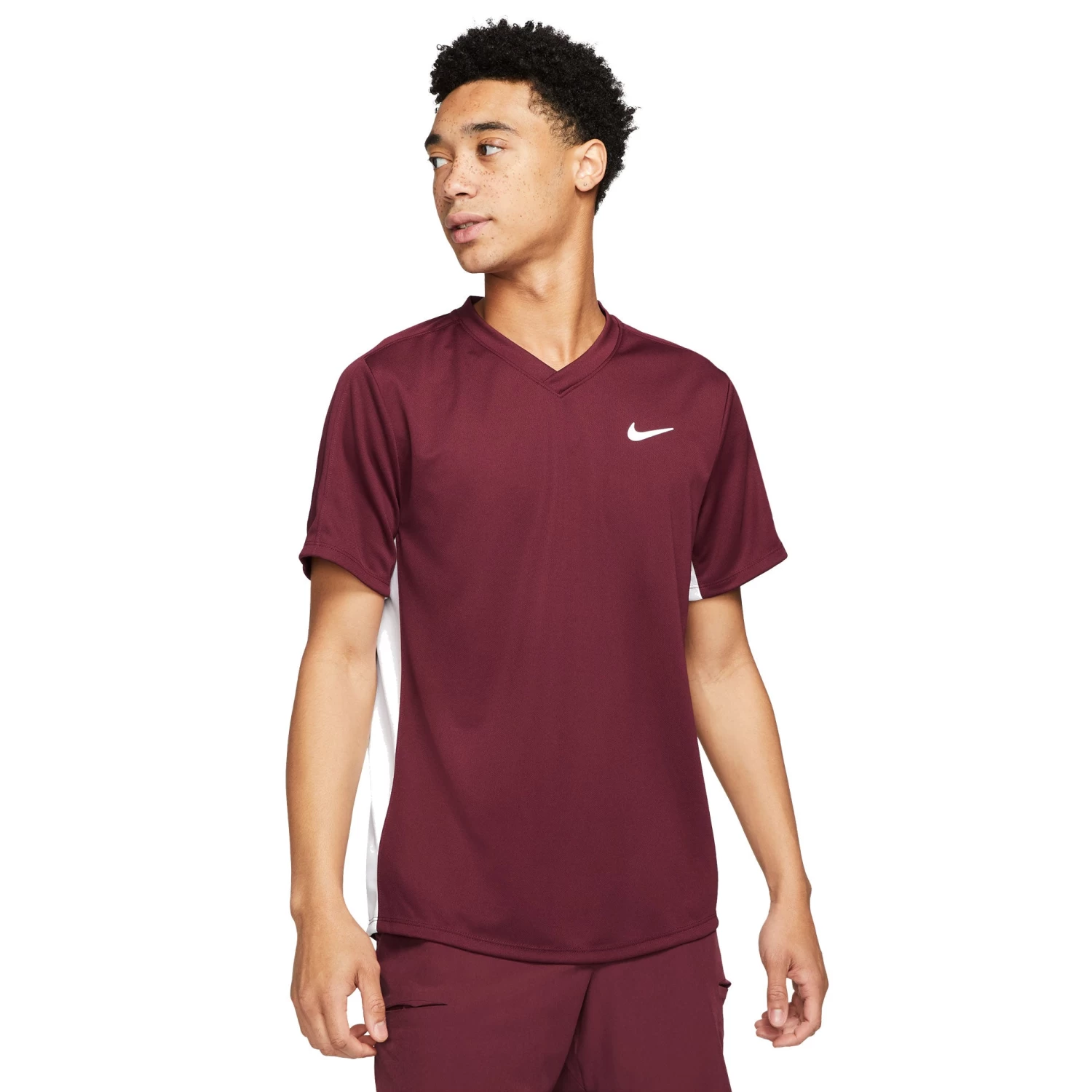 Nike Men's Dri-FIT Victory Top (Beetroot/White) 1 Nike Men's Dri-FIT Victory Top (Beetroot/White)