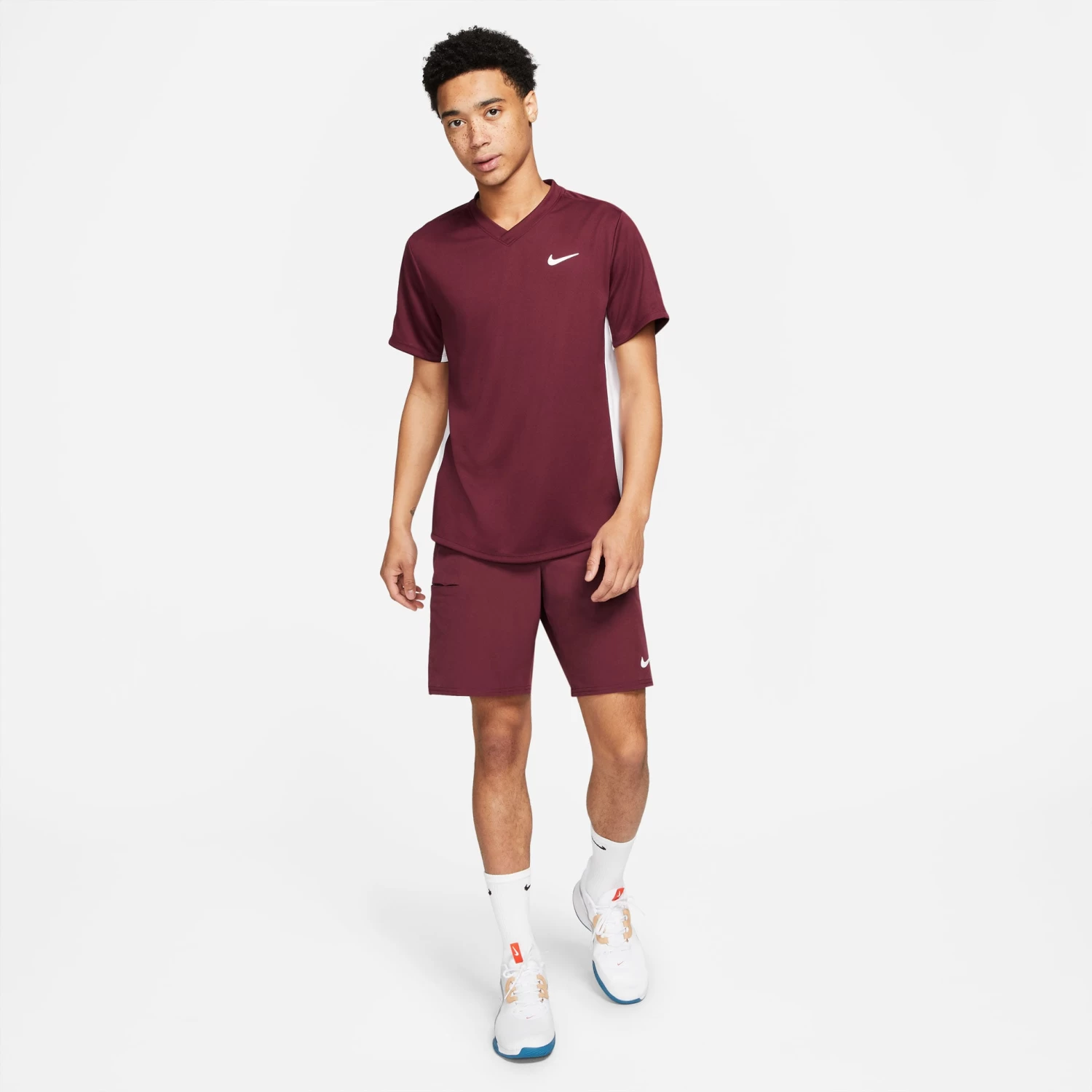 Nike Men's Dri-FIT Victory Top (Beetroot/White) 5 Nike Men's Dri-FIT Victory Top (Beetroot/White) - Image 5
