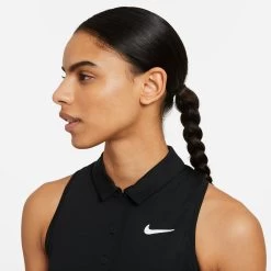 Nike Women's Victory Polo Dress (Black/White) -Sports Gear Sales Store CV4837 010 PHSYM001 3144