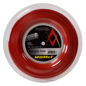 Volkl Cyclone Tour 16 /1.30 Tennis String Reel (Red) 1 Volkl Cyclone Tour 16 /1.30 Tennis String Reel (Red)