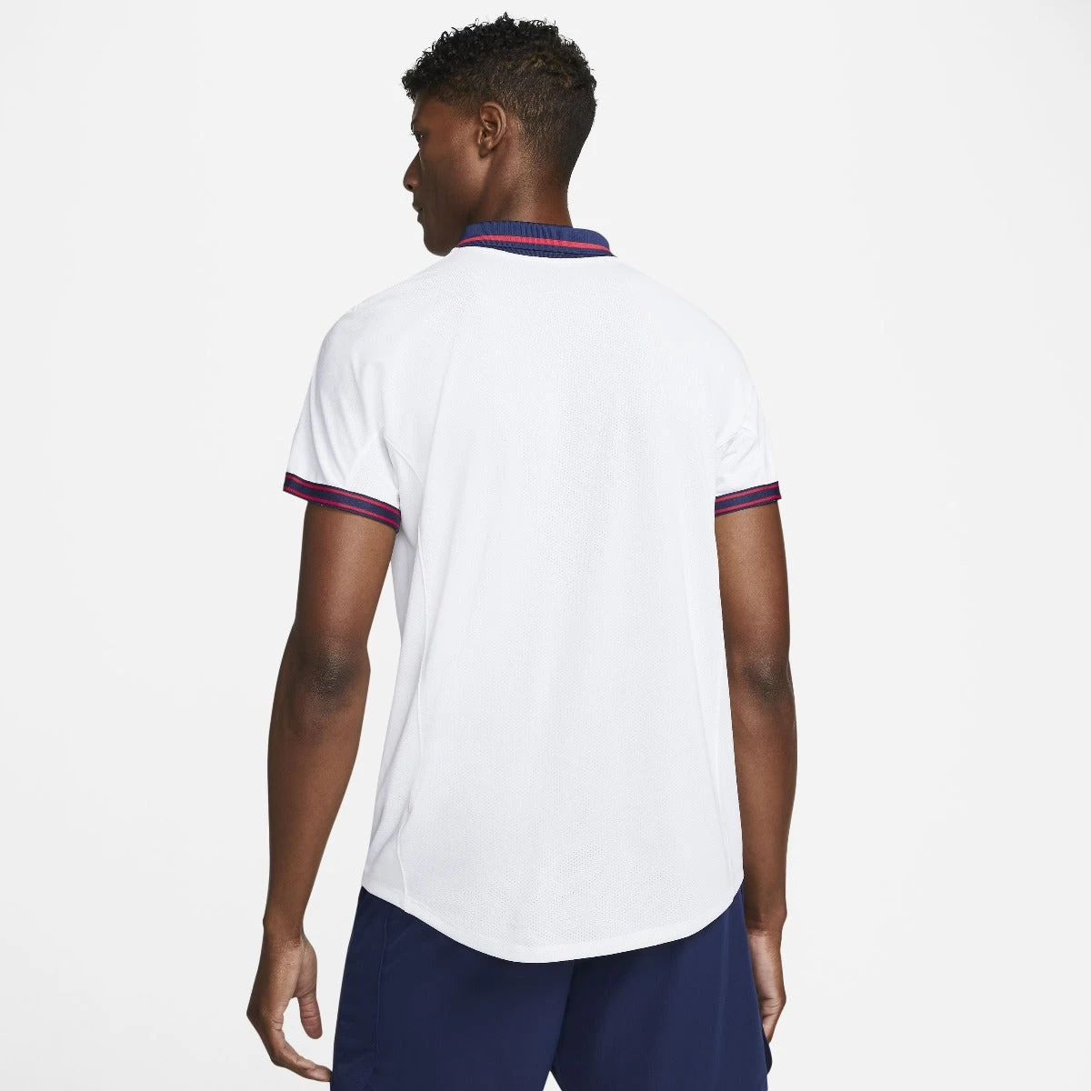 Nike Men's Dri-FIT Advantage NYC Slam Polo (White/Binary Blue/University Red) 2 Nike Men's Dri-FIT Advantage NYC Slam Polo (White/Binary Blue/University Red) - Image 2