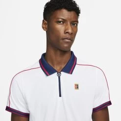 Nike Men's Dri-FIT Advantage NYC Slam Polo (White/Binary Blue/University Red) 6 Nike Men's Dri-FIT Advantage NYC Slam Polo (White/Binary Blue/University Red) -Sports Gear Sales Store DA4325 100 PHSYM001 3144