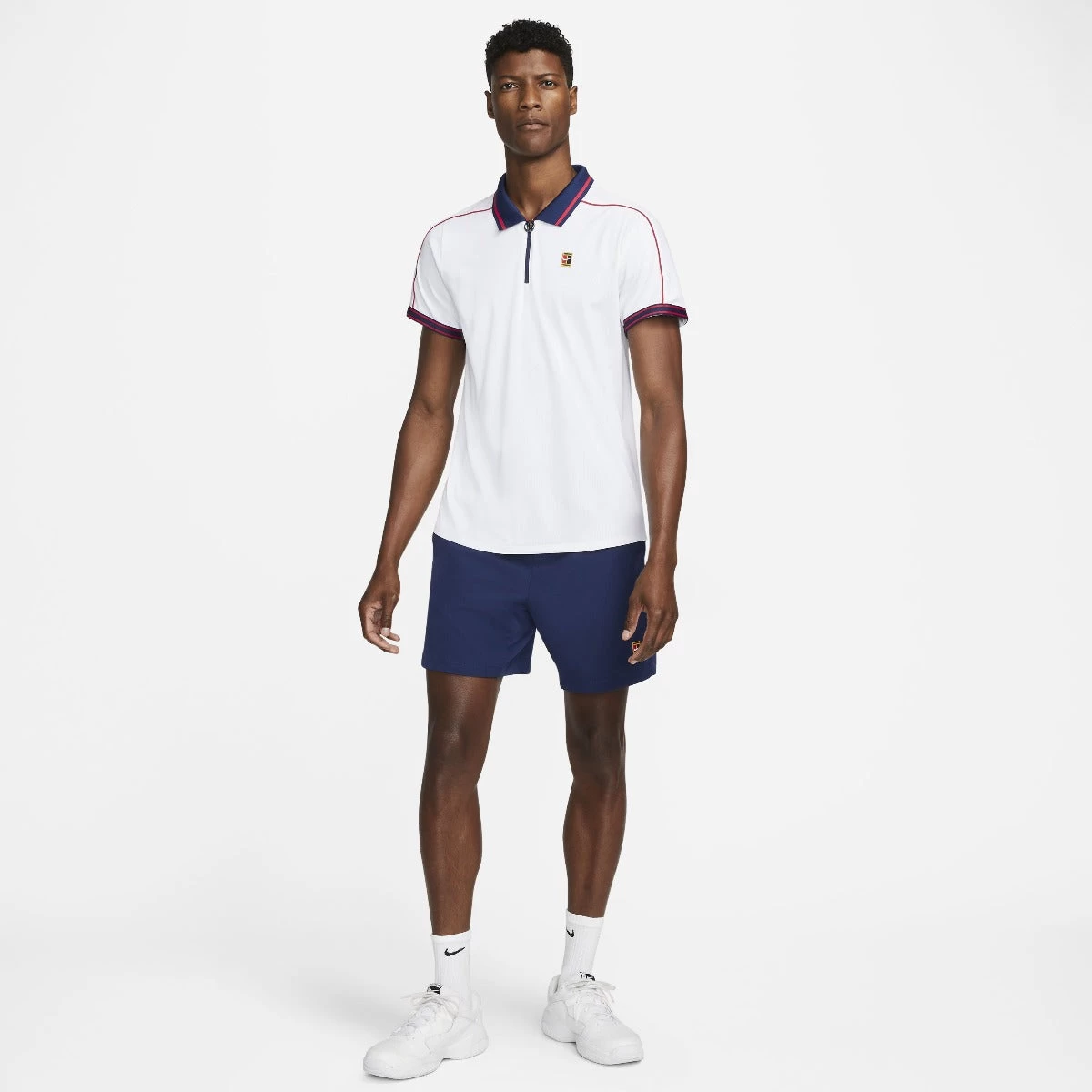 Nike Men's Dri-FIT Advantage NYC Slam Polo (White/Binary Blue/University Red) 4 Nike Men's Dri-FIT Advantage NYC Slam Polo (White/Binary Blue/University Red) - Image 4
