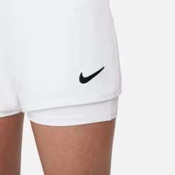 Nike Girls' Dri-FIT Victory Shorts (White/Black) 13 Nike Girls' Dri-FIT Victory Shorts (White/Black) -Sports Gear Sales Store DB5612 100 PHSYM002 3144