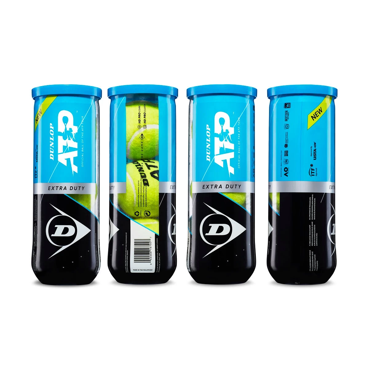 Dunlop ATP Extra Duty Tennis Balls – 24 Can Case 3 Dunlop ATP Extra Duty Tennis Balls – 24 Can Case - Image 3