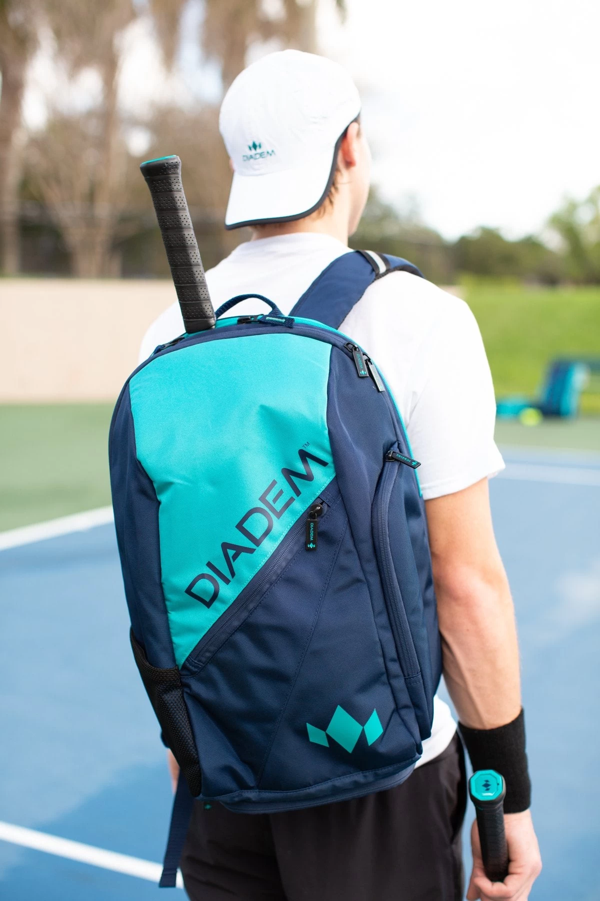 Diadem Elevate Tour Backpack Racquet Bag (Teal/Navy) 2 Diadem Elevate Tour Backpack Racquet Bag (Teal/Navy) - Image 2
