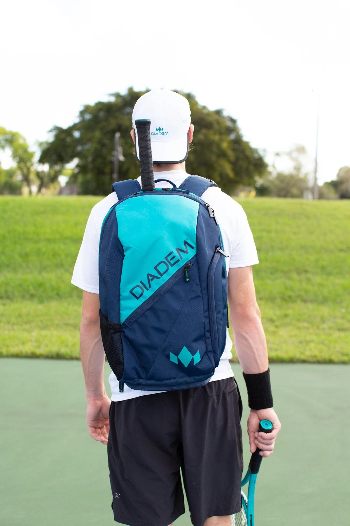 Diadem Elevate Tour Backpack Racquet Bag (Teal/Navy) 3 Diadem Elevate Tour Backpack Racquet Bag (Teal/Navy) - Image 3