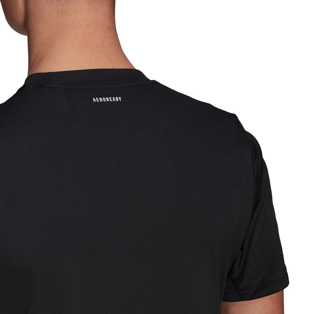 Adidas Men's 3 Stripes Club Top (Black) 4 Adidas Men's 3 Stripes Club Top (Black) - Image 4