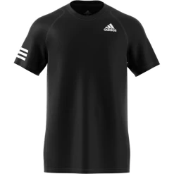 Adidas Men's 3 Stripes Club Top (Black) 12 Adidas Men's 3 Stripes Club Top (Black) -Sports Gear Sales Store GL5403 APP virtual front white