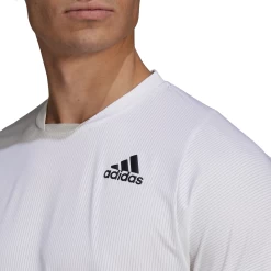 Adidas Men's FreeLift Primeblue Top (White) -Sports Gear Sales Store GQ8932 APP on model detail 1 white