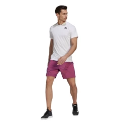 Adidas Men's FreeLift Primeblue Top (White) -Sports Gear Sales Store GQ8932 APP on model standard outfit white