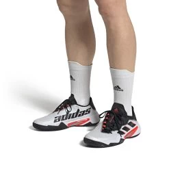 Adidas Barricade Men's Tennis Shoe 19 Adidas Barricade Men's Tennis Shoe -Sports Gear Sales Store GW2964 11 FOOTWEAR OnModel FrontView white