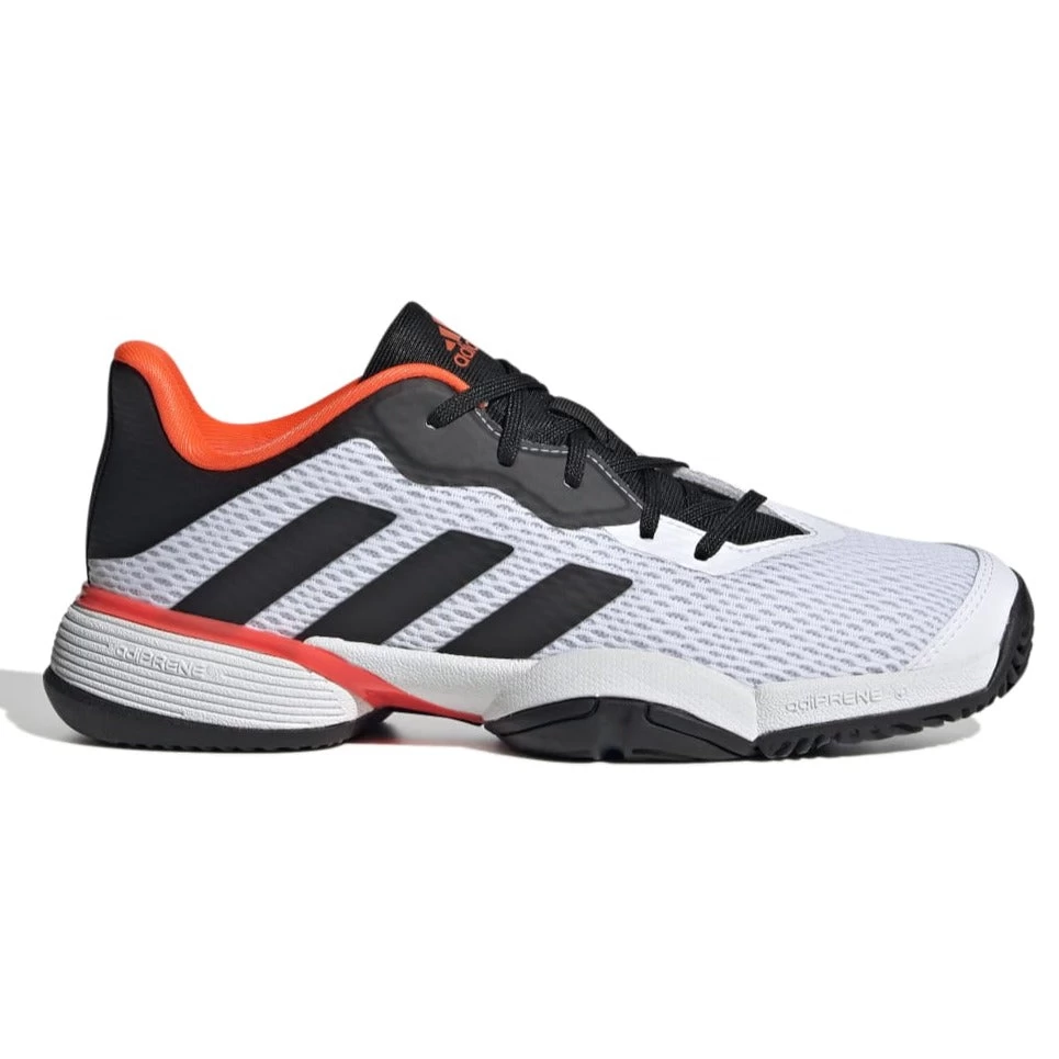 Adidas Barricade Junior Tennis Shoe (White/Black/Red) 1 Adidas Barricade Junior Tennis Shoe (White/Black/Red)