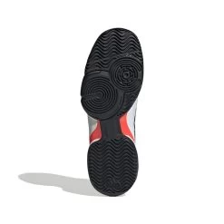 Adidas Barricade Junior Tennis Shoe (White/Black/Red) 10 Adidas Barricade Junior Tennis Shoe (White/Black/Red) -Sports Gear Sales Store GW2996 4 FOOTWEAR Photography BottomView white