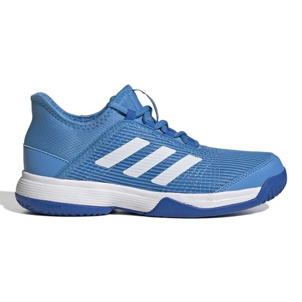 Adidas Adizero Club Junior Tennis Shoe (Pulse Blue/Cloud White) 1 Adidas Adizero Club Junior Tennis Shoe (Pulse Blue/Cloud White)