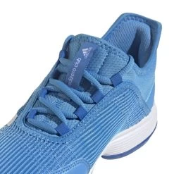 Adidas Adizero Club Junior Tennis Shoe (Pulse Blue/Cloud White) 9 Adidas Adizero Club Junior Tennis Shoe (Pulse Blue/Cloud White) -Sports Gear Sales Store GX1854 8 FOOTWEAR Photography DetailView1 white
