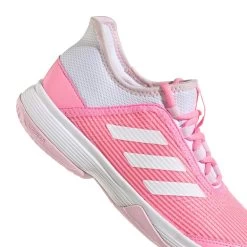 Adidas Adizero Club Junior Tennis Shoe (Pink/White) -Sports Gear Sales Store GX1855 9 FOOTWEAR Photography DetailView2 white