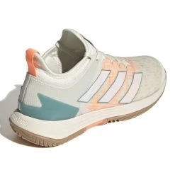 Adidas Adizero Ubersonic 4 Parley Women's Tennis Shoes (White/Beam Orange) -Sports Gear Sales Store GX9624 7 FOOTWEAR Photography BackLateralTopView white