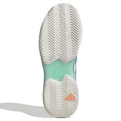 Adidas CourtJam Control Men's Tennis Shoe (Mint/Blue/White) -Sports Gear Sales Store GY4002 4 FOOTWEAR Photography BottomView white
