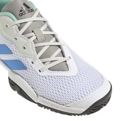 Adidas Barricade Junior Tennis Shoe (White/Blue) -Sports Gear Sales Store GY4017 7 FOOTWEAR Photography DetailView1 white