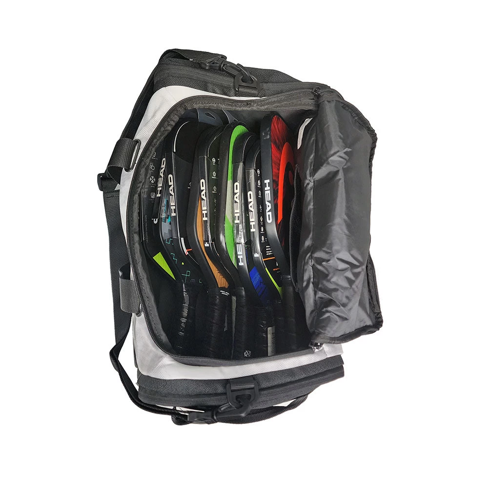 Head Novak Djokovic Duffel Bag (White/Black) 5 Head Novak Djokovic Duffel Bag (White/Black) - Image 5