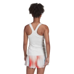 Adidas Women's Tennis Y-Tank Top (White) -Sports Gear Sales Store HF0842 APP on model back white