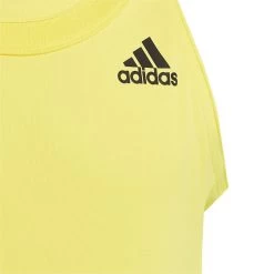 Adidas Girl's Club Tank Top (Beam Yellow) 8 Adidas Girl's Club Tank Top (Beam Yellow) -Sports Gear Sales Store HN6304 5 APPAREL Photography DetailView2 transparent