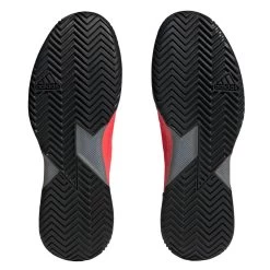 Adidas Adizero Ubersonic 4 Men's Tennis Shoe (Red) -Sports Gear Sales Store HQ8379 3 FOOTWEAR Photography BottomView transparent