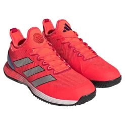 Adidas Adizero Ubersonic 4 Men's Tennis Shoe (Red) -Sports Gear Sales Store HQ8379 5 FOOTWEAR Photography FrontLateralTopView transparent