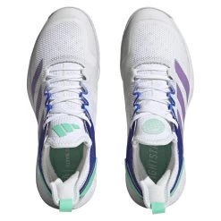 Adidas Adizero Ubersonic 4 Women's Tennis Shoe (White) -Sports Gear Sales Store HQ8390 3 FOOTWEAR Photography TopPortraitView transparent 1