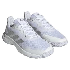 Adidas CourtJam Control Women's Tennis Shoe (White) 8 Adidas CourtJam Control Women's Tennis Shoe (White) -Sports Gear Sales Store HQ8473 6 FOOTWEAR Photography FrontLateralTopView transparent