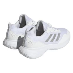 Adidas GameCourt 2 Women's Tennis Shoe (White) -Sports Gear Sales Store HQ8476 7 FOOTWEAR Photography BackLateralTopView transparent