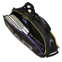 Head Tour Team Combi 6 Pack Racquet Bag (Black/Purple) -Sports Gear Sales Store Head 6 Combi 1