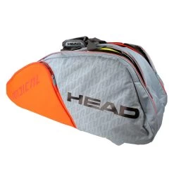 Head Radical Supercombi 9 Pack Racquet Bag (Grey/Orange) -Sports Gear Sales Store IMG 2924
