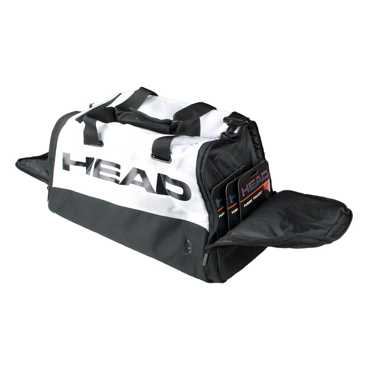 Head Novak Djokovic Duffel Bag (White/Black) 3 Head Novak Djokovic Duffel Bag (White/Black) - Image 3