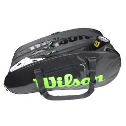 Wilson Super Tour 15 Pack Racquet Bag (Black/Green) 10 Wilson Super Tour 15 Pack Racquet Bag (Black/Green) -Sports Gear Sales Store IMG 2948