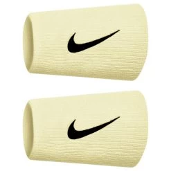 Nike Tennis Premier Doublewide Wristband (Yellow/Black)