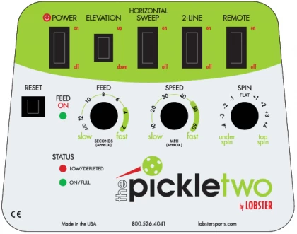 Lobster The Pickle 2 Pickleball Ball Machine + Elite 10 Function Remote 2 Lobster The Pickle 2 Pickleball Ball Machine + Elite 10 Function Remote - Image 2