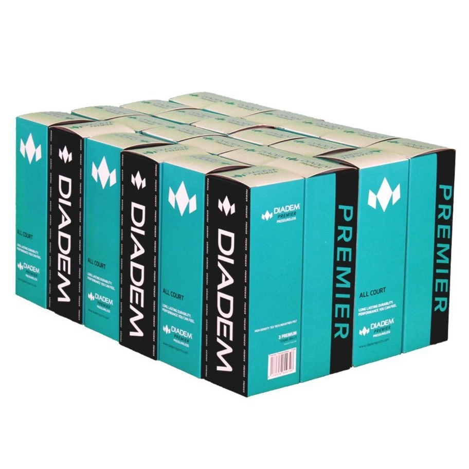 Diadem Premier Pressureless Tennis Balls - 24 Sleeve Case 1 Diadem Premier Pressureless Tennis Balls - 24 Sleeve Case