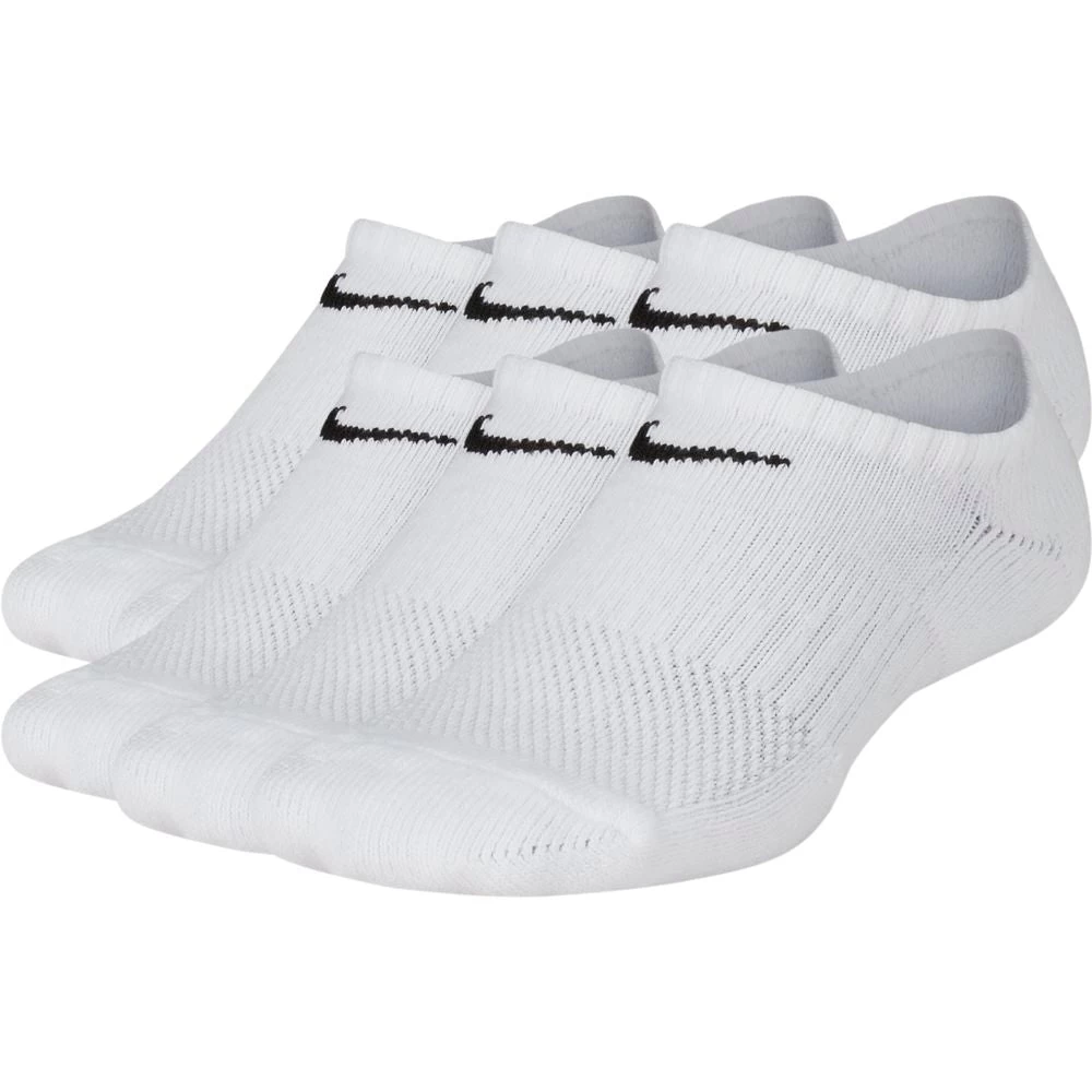 Nike Junior Performance Cushioned No Show Training Socks (Black/White) 1 Nike Junior Performance Cushioned No Show Training Socks (Black/White)