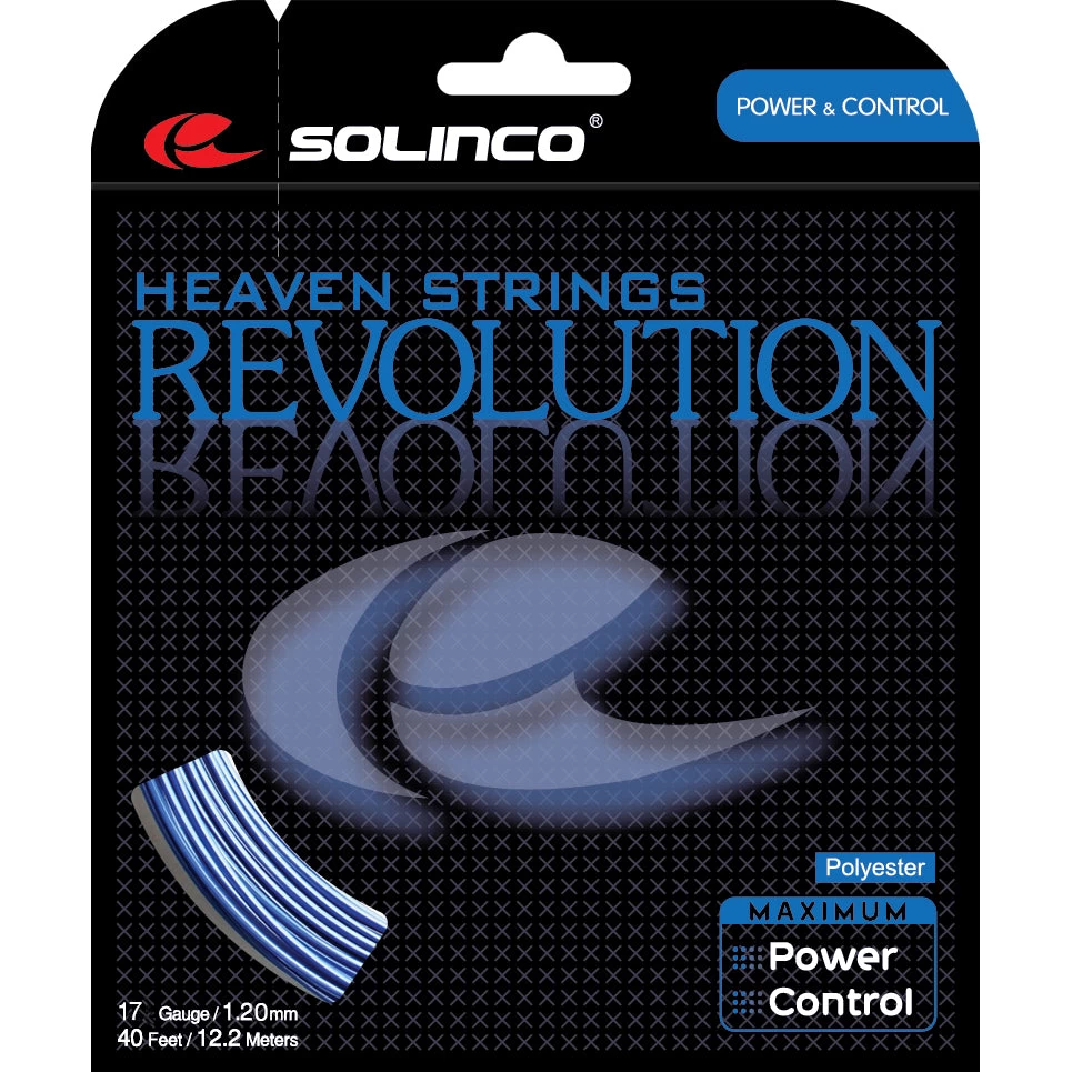 Solinco Revolution 17/1.20 Tennis String (Blue) 1 Solinco Revolution 17/1.20 Tennis String (Blue)