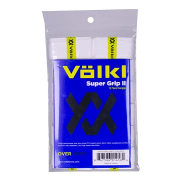 Volkl Super Grip II Overgrip 12 Pack (White) 1 Volkl Super Grip II Overgrip 12 Pack (White)