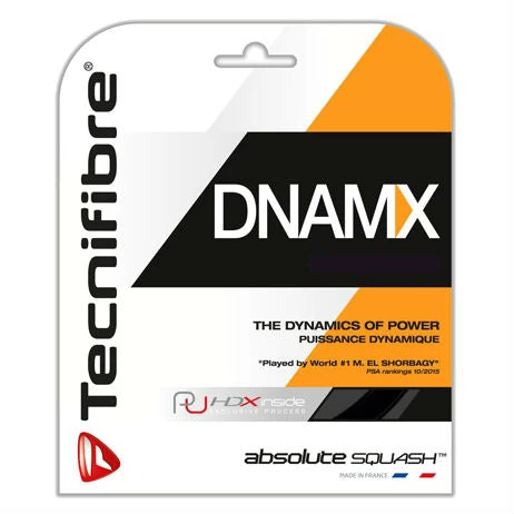 Tecnifibre DNAMX 18 Squash String (Black) 1 Tecnifibre DNAMX 18 Squash String (Black)