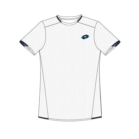 Lotto Men's Tennis Tech Top (Brilliant White) 2 Lotto Men's Tennis Tech Top (Brilliant White) - Image 2
